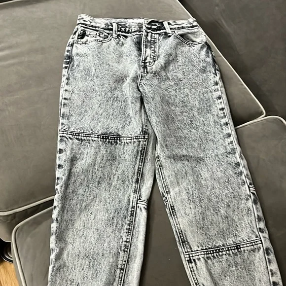 Kancan 5/26 acid wash jogger jeans 5 pockets zipperfly 100% cotton - Picture 1 of 12